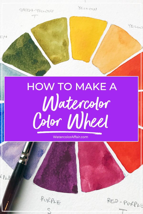 A Step by step guide to making a watercolor wheel.